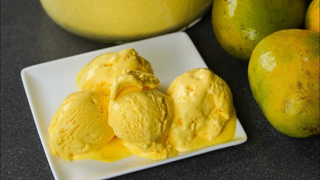 تصویر 1 از بستنی انبه منگو با لذت از طعم‌های گرمسیری